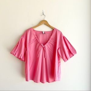 Elizabeth and James Bright Pink Blouse Large
